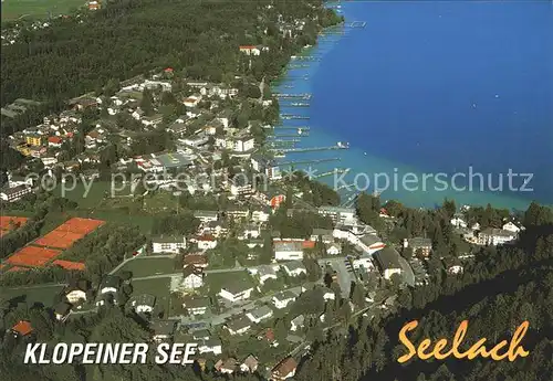 Seelach Klopeinersee Fliegeraufnahme Kat. St. Kanzian am Klopeiner See