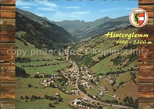 Hinterglemm Saalbach Talschluss Fliegeraufnahme Kat. Oesterreich