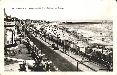 Le Havre Plage Entre du Port vues du Casino Kat. Le Havre