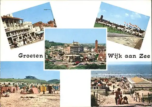 Wijk aan Zee Teilansichten Strand Kat. Niederlande