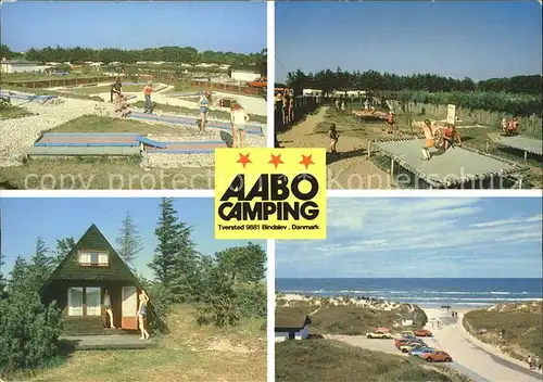 Bindslev Aabo Camping Ferienhuette Minigolf Trampolin Strand