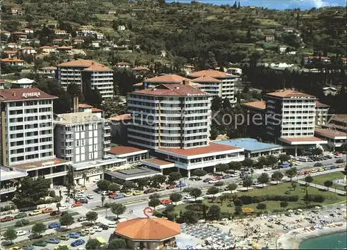 Portorose Istrien Hotels Strand Fliegeraufnahme Kat. Slowenien