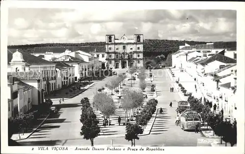 Vila Vicosa Avenida Duarte Pacheco e Praca de Republica