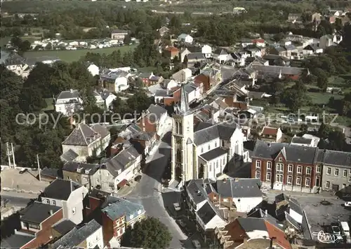 Barvaux sur Ourthe La Grande Rue Eglise vue aerienne Kat. Belgien