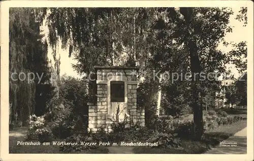 Poertschach Woerthersee Werzer Park Koschatdenkmal /  /