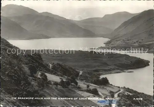 Ullapool The Braemore Hills and the  Narrows of Loch Broom Kat. Ullapool