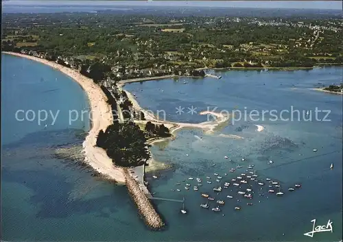 Cap Coz Strand Hafen Fliegeraufnahme Kat. Fouesnant