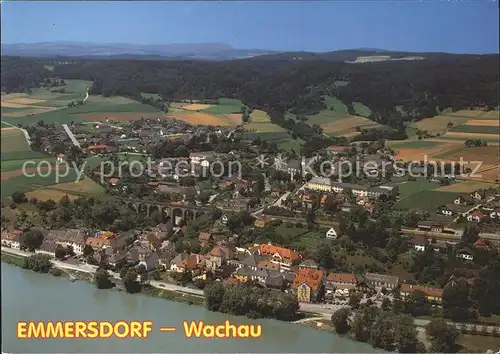 Emmersdorf Wachau Fliegeraufnahme Donau Kat. Oesterreich