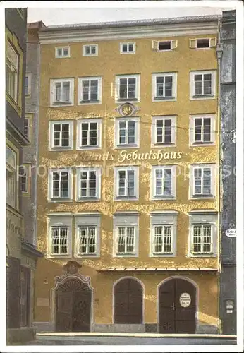 Salzburg Oesterreich Mozarts Geburtshaus  Kat. Salzburg