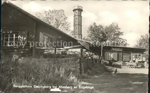 Altenberg Erzgebirge Berggasthaus Geisingberg Kat. Geising
