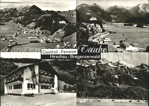 Hirschau Schnepfau Gasthof Pension Taube Alpenpanorama