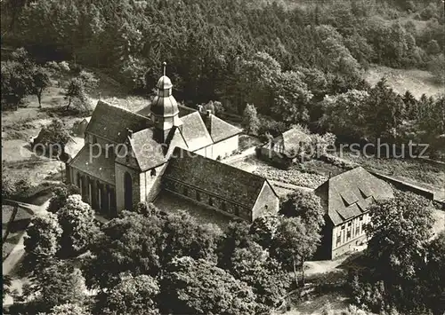 Amelungsborn Kirche des Klosters 12. Jhdt. Fliegeraufnahme Kat. Negenborn