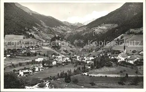 St Leonhard Passeier Gesamtansicht mit Alpenpanorama Kat. St Leonhard in Passeier Suedtirol