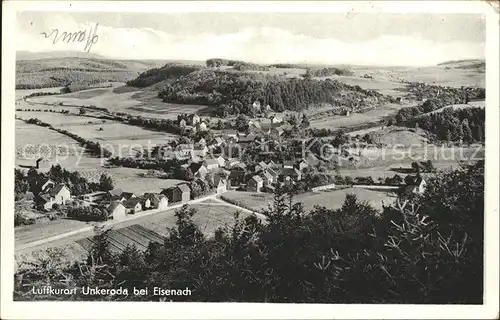 Unkeroda Eisenach Thueringen Panorama Luftkurort Kat. Eisenach