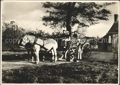 Biggekerke Pferdewagen Bauern Kat. Veere