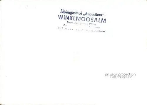 Winklmoos Winkelmoos Alpengasthof Augustiner Kat. Reit im Winkl