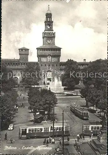 Milano Marittima Castello Sforresco Strassenbahn Kat. Cervia