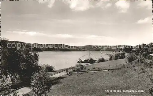 Sorpesee Sauerland Bootsanlegestelle Kat. Sundern (Sauerland)