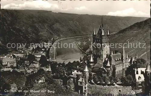 Cochem Mosel Ansicht mit Burg Kat. Cochem