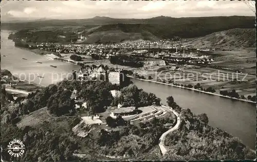 Bad Niederbreisig Schloss Rheineck am Rhein Fliegeraufnahme Kat. Bad Breisig