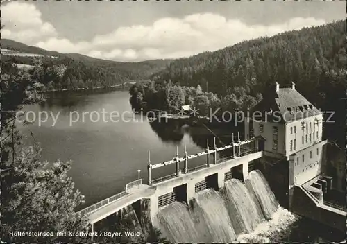 Hoellensteinsee mit Kraftwerk Bayerischer Wald Kat. Viechtach