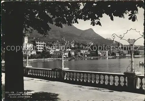 Gardone Riviera Lago di Garda Quiete pomeridiana Kat. Italien