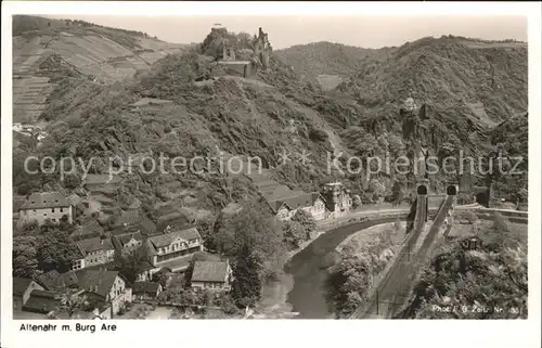 Foto Zeitz F.G. Nr. 1351 Altenahr Burg Are Kat. Berchtesgaden