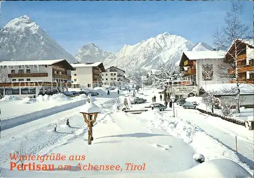 Pertisau Achensee Winteridyll Dorfpartie Kat. Eben am Achensee