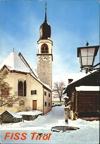 Fiss Tirol Dorfidyll Kirche / Fiss /Tiroler Oberland