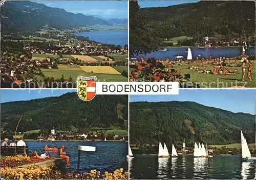 Bodensdorf Steindorf Seebad am Nordufer des Ossiachersees mit Ossiach Kat. Steindorf am Ossiacher See Kaernten