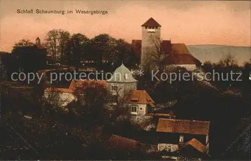 Schloss Schaumburg Wesergebirge  Kat. Hessisch Oldendorf