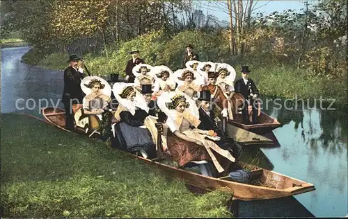 Spreewald Bootsfahrt zur Trauung Hochzeitsgesellschaft Kat. Luebbenau
