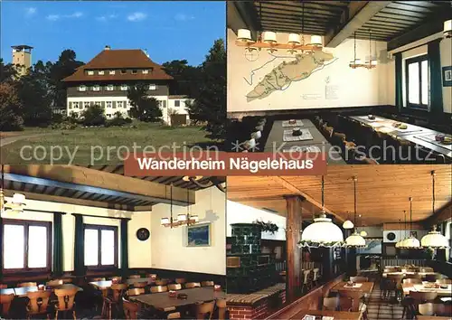 Raichberg Onstmettingen Wanderheim Naegelehaus Gastraeume Speisesaal Kat. Albstadt