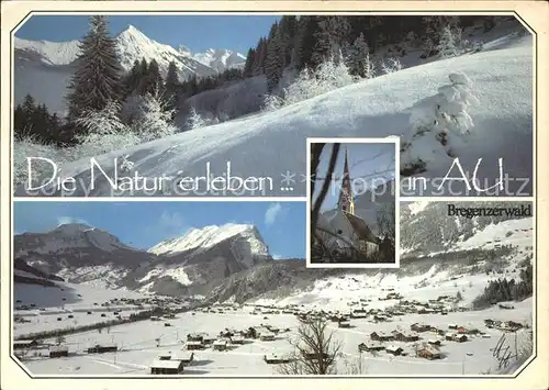 Au Bregenzerwald Winteridyll Panorama uentschenspitze Widderstein Kat. Schoppernau