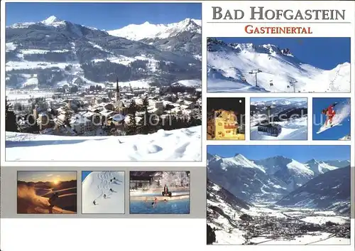 Bad Hofgastein Total Gasteinertal Ski Snowboard Schwimmbad Panorama Kat. Bad Hofgastein