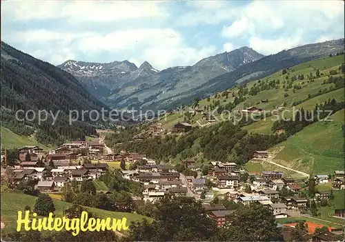 Hinterglemm Saalbach Panorama Kat. Oesterreich