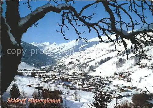 Hinterglemm Saalbach Panorama mit Tristkogel Kat. Oesterreich