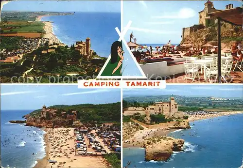 Tarragona Camping Tamarit Fliegeraufnahme Kat. Costa Dorada Spanien