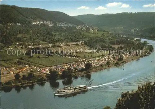 Cochem Mosel Fliegeraufnahme Camping Mosel Kat. Cochem