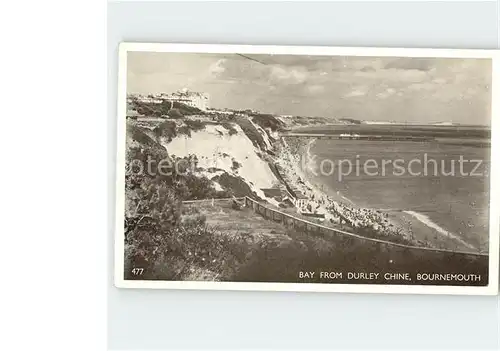 Bournemouth UK Bay from Durley Chine Kat. Bournemouth