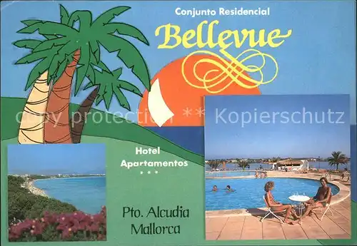 Puerto de Alcudia Hotel Apartementos Bellevue Kat. Alcudia Mallorca