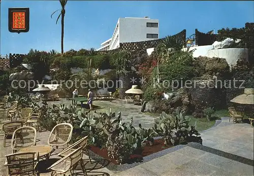 Lanzarote Kanarische Inseln Hotel Los Fariones Garten Kat. 