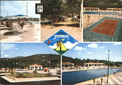 Playa de Aro Cataluna Camping Riembau Teilansichten Tennisplatz Swimmingpool Kat. Baix Emporda