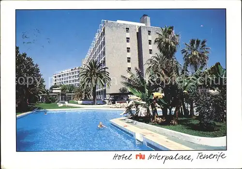 Tenerife Hotel Riu Interpalace Swimmingpool Kat. Islas Canarias Spanien