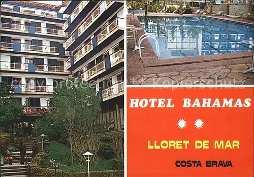 Lloret de Mar Hotel Bahamas Swimmingpool Kat. Costa Brava Spanien