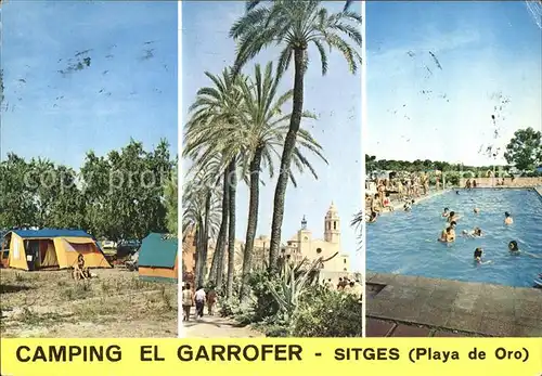 Sitges Camping El Garrofer Playa de Oro Swimmingpool Kat. Spanien