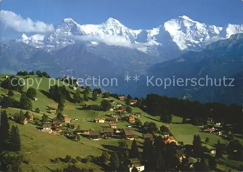 Waldegg Beatenberg Finsteraarhorn Eiger Moench Jungfrau Aebeni Flueh / Beatenberg /Bz. Interlaken