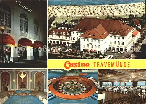 Travemuende Ostseebad Casino Strand Spieltisch Roulette Gastraum Kat. Luebeck