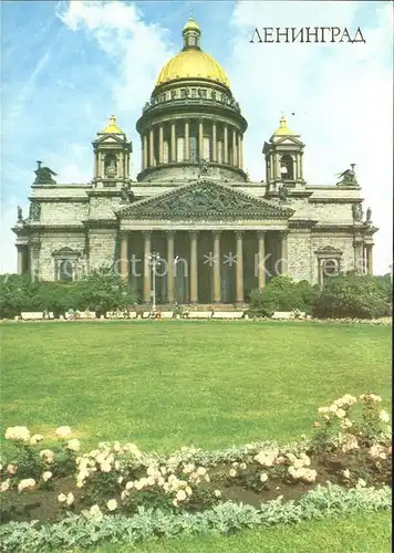 Leningrad St Petersburg St Isaaks Cathedral Kat. Russische Foederation