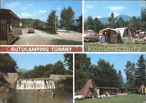 Turany Autocamping Turany Schranke Zeltplatz Wasserfall Kat. Slowakei